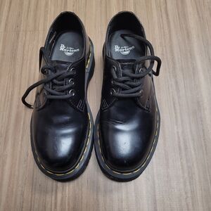 Doc marten’s black polished smooth men size 5 women size 8 1461 quad